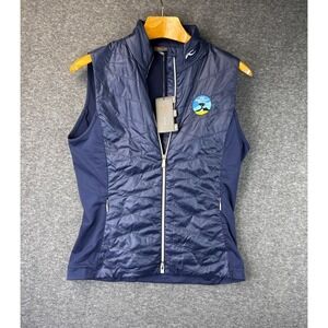 NWT KJUS Retention Vest At&t Blue Pebble Beach Pro-Am Golf Logo Womens Size L